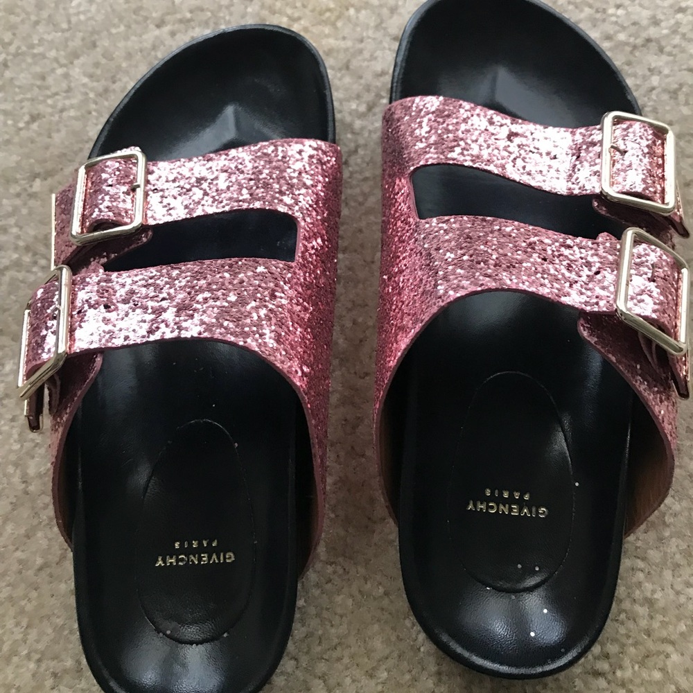 Givenchy Pink Sparkle Sandal Size 37